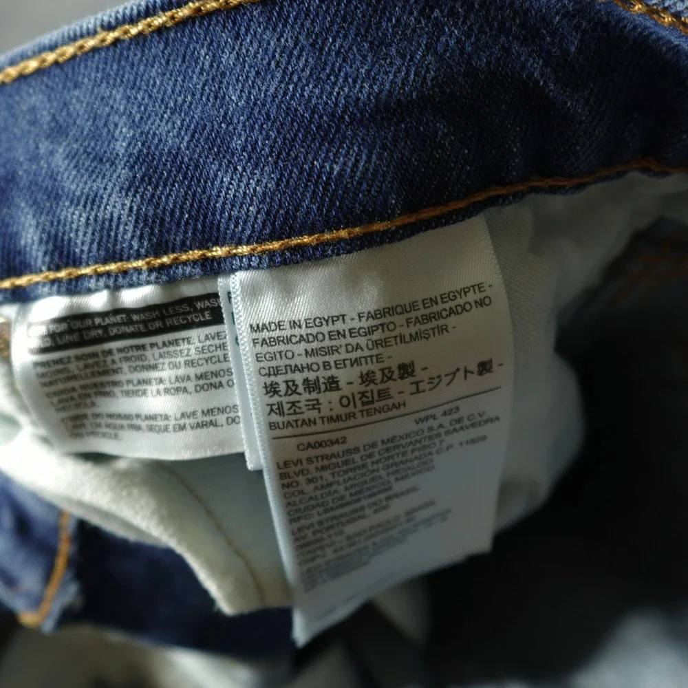 Levi's Jeans Mens 36x32 Blue Western Fit Strong Technology Stretch Denim